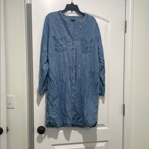 J. Jill Light Blue Denim Top